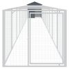 Dog House with Roof Anthracite 46.1"x400.4"x48.4" Galvanized Steel