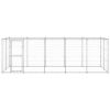 Outdoor Dog Kennel Galvanized Steel 130.2 ftÂ²