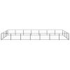 Dog Kennel Black 266.0 ftÂ² Steel