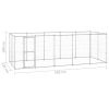 Outdoor Dog Kennel Galvanized Steel 130.2 ftÂ²