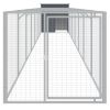 Dog House with Run Anthracite 43.3"x320.1"x43.3" Galvanized Steel