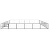 Dog Kennel Black 645.8 ftÂ² Steel