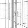 Outdoor Dog Kennel Galvanized Steel 390.7 ftÂ²