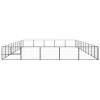 Dog Kennel Black 538.2 ftÂ² Steel