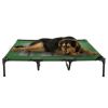 Elevated Dog Bed â€“ Indoor/Outdoor Dog Cot or Puppy Bed for Pets up to 110lbs by Petmaker (Green)