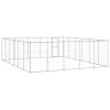 Outdoor Dog Kennel Galvanized Steel 390.7 ftÂ²