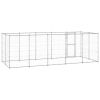 Outdoor Dog Kennel Galvanized Steel 130.2 ftÂ²