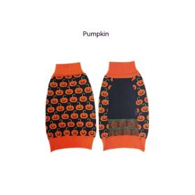 Halloween Dog Sweaters Pet Costume Teddy Warm Leisure Sweater Cosplay Clothes For Dogs Pets Outfits (Option: Orange Small Pumpkin-S)