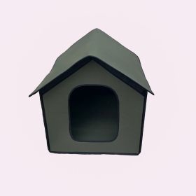 Portable Soft Dog House Cat House, Outdoor Waterproof Windproof Rainproof Dog Pet House, Foldable Semi Enclosed Pet Puppy House (size: medium)