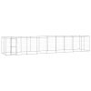 Outdoor Dog Kennel Galvanized Steel 234.4 ftÂ²