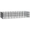 Outdoor Dog Kennel Steel 396.8 ftÂ²