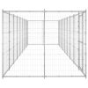 Outdoor Dog Kennel Galvanized Steel 234.4 ftÂ²