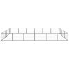 Dog Kennel Black 387.5 ftÂ² Steel