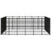 Outdoor Dog Kennel Steel 357.1 ftÂ²