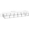 Dog Kennel Black 129.2 ftÂ² Steel