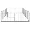 Dog Kennel Silver 107.6 ftÂ² Steel