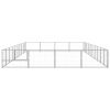 Dog Kennel Silver 430.6 ftÂ² Steel