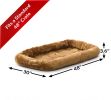 MidWest QuietTime Pet Bed & Dog Crate Mat, Cinnamon 54"